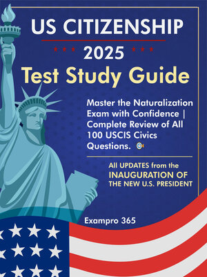 cover image of US CITIZENSHIP Study Guide 2025